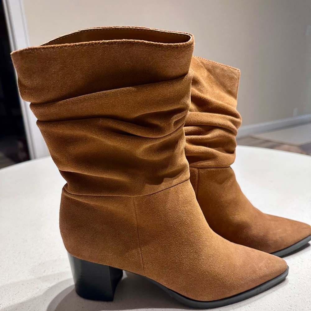 Blondo Waterproof Tan Suede Women's Boots